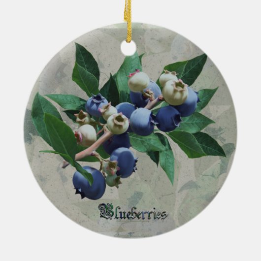 Blaubeerfee Keramik Ornament (Hinten)
