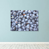 Blaubeerfotografie. Leinwanddruck (Insitu (Holzboden))