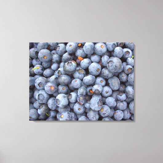 Blaubeerfotografie. Leinwanddruck (Vorderseite)