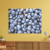 Blaubeerfotografie. Leinwanddruck (Insitu (Wohnzimmer))