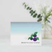Blaubeerfrucht Postkarte (Stehend Vorderseite)