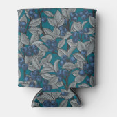 Blaubeergarten, blau und grau dosenkühler (Vorderseite)