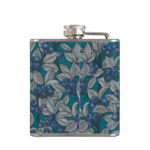 Blaubeergarten, blau und grau flachmann (Rückseite)