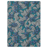 Blaubeergarten, blau und grau klemmbrett (Rückseite)