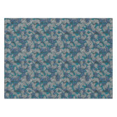 Blaubeergarten, blau und grau tischdecke (Vorderseite (Horizontal))