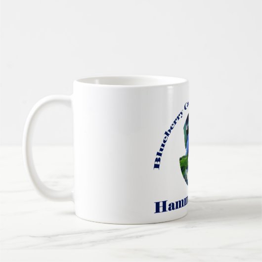 BlaubeerHauptstadt der Welt, Hammonton, NJ Kaffeetasse (Links)