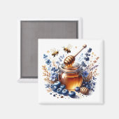Blaubeerhonig Magnet   (Vorderseite/Rückseite)