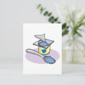 Blaubeerjoghurt Postkarte (Stehend Vorderseite)