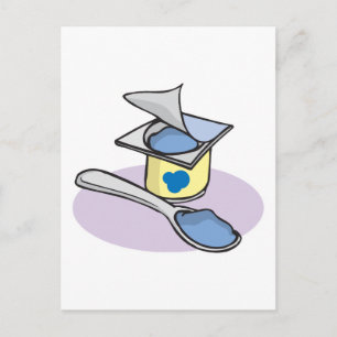 Blaubeerjoghurt Postkarte