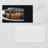 Blaubeerkäsekuchen-Visitenkarte Visitenkarte (Vorne/Hinten)