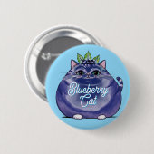 Blaubeerkatze, Halbkatzenbeere Fett Button (Vorne & Hinten)
