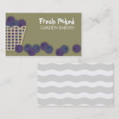 Blaubeerkorbbacken, das Visitenkarten… kocht Visitenkarte (Vorne/Hinten)