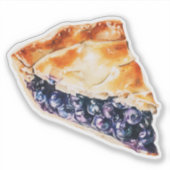 Blaubeerkuchen Aufkleber (Vorderseite)