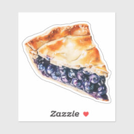 Blaubeerkuchen Aufkleber