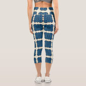 Blaubeerkuchen Capri Leggings (Rückseite)