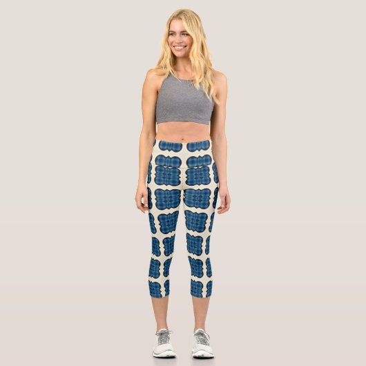Blaubeerkuchen Capri Leggings (Vorderseite)