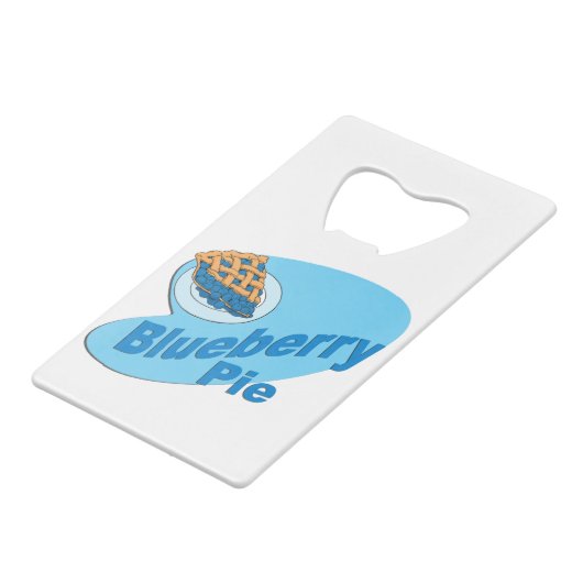 Blaubeerkuchen Geldbeutel Flaschenöffner (Vorderseite Schrägansicht)