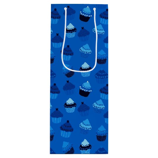 Blaubeerkuchen Geschenktüte Für Weinflaschen (Vorderseite)