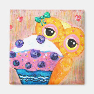 Blaubeerkuchen-Liebe Magnet