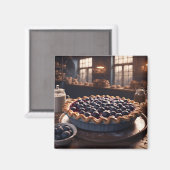 Blaubeerkuchen Magnet (Vorderseite/Rückseite)