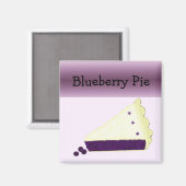 Blaubeerkuchen Magnet (Vorderseite/Rückseite)