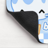 Blaubeerkuchen-Miezekatze Mousepad (Ecke)