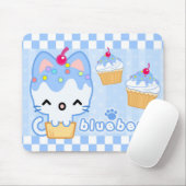 Blaubeerkuchen-Miezekatze Mousepad (Mit Mouse)