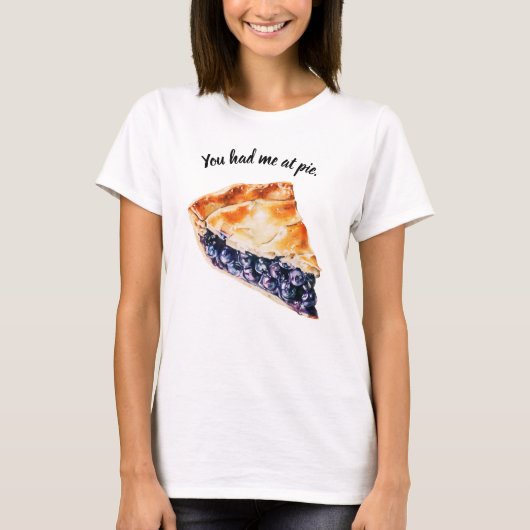 Blaubeerkuchen T-Shirt (Vorderseite)