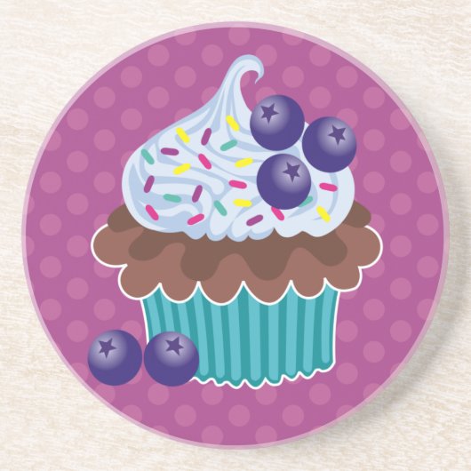Blaubeerkuchen-Untersetzer Getränkeuntersetzer (Vorne)