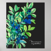Blaubeermalerei Poster (Vorne)