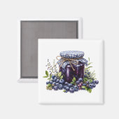 Blaubeermarmelade Magnet   (Vorderseite/Rückseite)