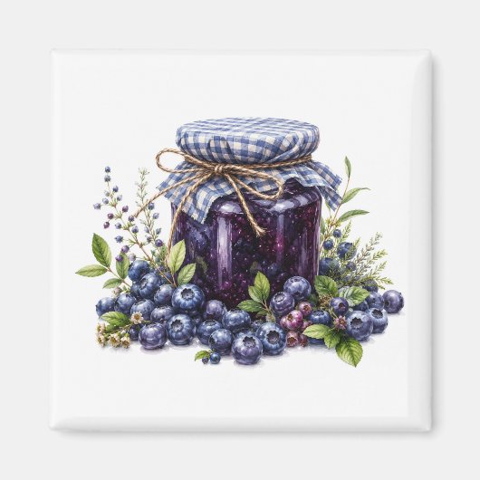 Blaubeermarmelade Magnet   (Vorne)