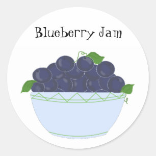 Blaubeermarmelade Runder Aufkleber