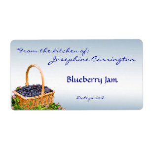 Blaubeermarmeladen-einmachende Aufkleber