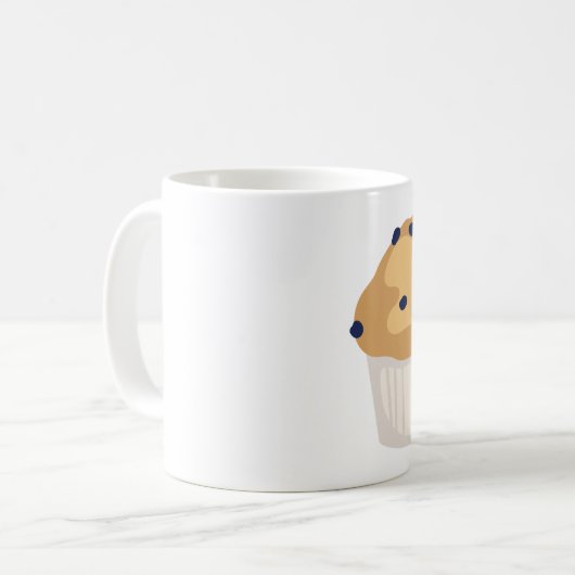 Blaubeermuffin Kaffeetasse (Vorderseite Links)