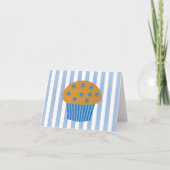 Blaubeermuffin Karte (Vorderseite)
