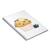 Blaubeermuffin Notizblock (Rechte Seite)