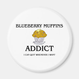Blaubeermuffin-Süchtiger Magnet