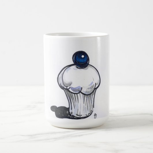 Blaubeermuffin-Tasse Kaffeetasse (Mittel)