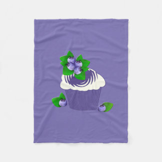 Blaubeermuffinlila Fleecedecke