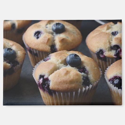 Blaubeermuffins Magnet (Vorderseite)