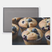 Blaubeermuffins Magnet (Vorderseite/Rückseite)