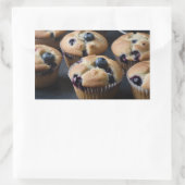 Blaubeermuffins Rechteckiger Aufkleber (Tasche)