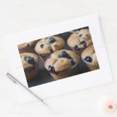 Blaubeermuffins Rechteckiger Aufkleber (Umschlag)