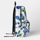 Blaubeermuster Bedruckter Rucksack (Links)