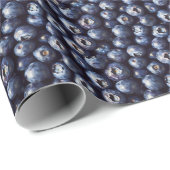 Blaubeermuster-Decoupage Geschenkpapier (Rolleneckpunkt)