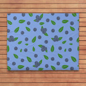 Blaubeermuster Fleecedecke