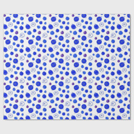 Blaubeermuster Geschenkpapier