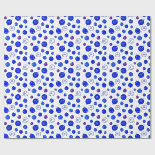 Blaubeermuster Geschenkpapier