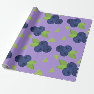 Blaubeermuster geschenkpapier